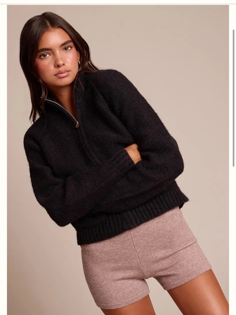 PrettyLittleThing Zip Up Sweater